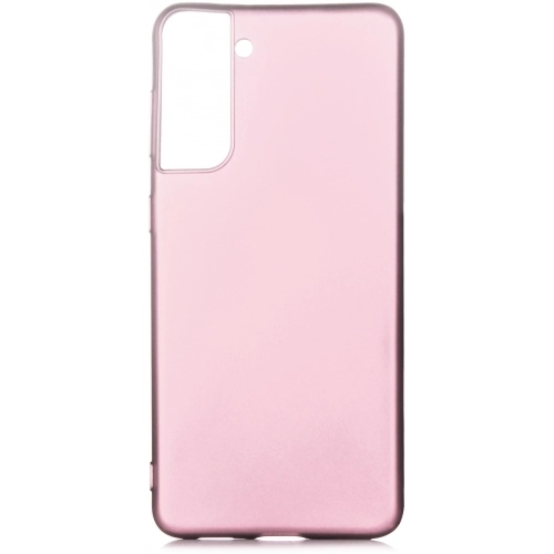 Samsung Galaxy S21 Kılıf İnce Soft Mat Renkli Esnek Silikon Kapak - Rose Gold