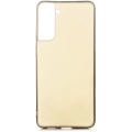 Samsung Galaxy S21 Kılıf İnce Soft Mat Renkli Esnek Silikon Kapak - Gold