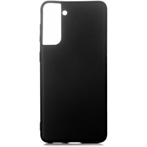 Samsung Galaxy S21 Kılıf İnce Soft Mat Renkli Esnek Silikon Kapak - Siyah
