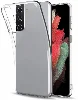 Samsung Galaxy S21 Kılıf Ultra İnce Esnek Süper Silikon 0.3mm - Şeffaf