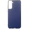 Samsung Galaxy S21 Plus Kılıf İnce Soft Mat Renkli Esnek Silikon Kapak - Lacivert