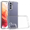 Samsung Galaxy S21 Plus Kılıf Korumalı Kenarları Silikon Arkası Sert Coss Kapak  - Şeffaf