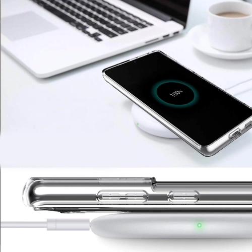 Samsung Galaxy S21 Plus Kılıf Kamera Korumalı Esnek Silikon Kapak - Şeffaf