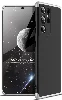 Samsung Galaxy S21 Ultra Kılıf 3 Parçalı 360 Tam Korumalı Rubber AYS Kapak - Gri Siyah