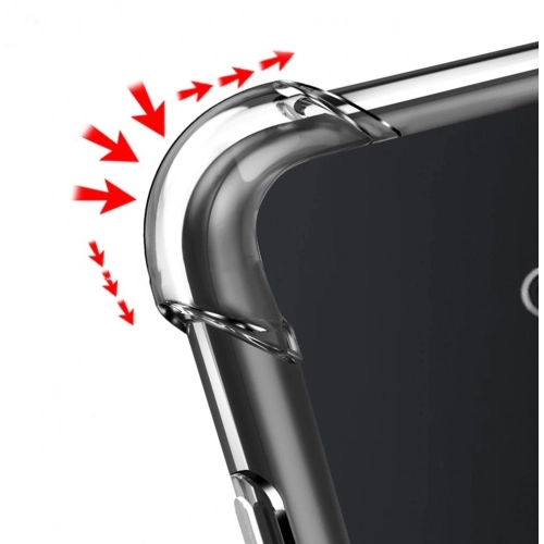 Samsung Galaxy S21 Ultra Kılıf Silikon Köşe Korumalı Airbag Darbe Emici Kapak - Şeffaf