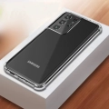 Samsung Galaxy S21 Ultra Kılıf Silikon Köşe Korumalı Airbag Darbe Emici Kapak - Şeffaf