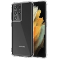 Samsung Galaxy S21 Ultra Kılıf Silikon Köşe Korumalı Airbag Darbe Emici Kapak - Şeffaf