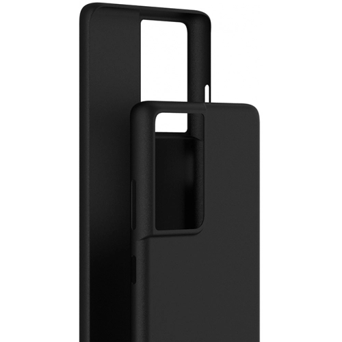 Samsung Galaxy S21 Ultra Kılıf Mat Esnek Kaliteli Ultra İnce PP Silikon 0.2mm - Siyah