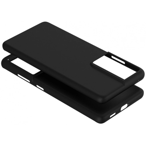 Samsung Galaxy S21 Ultra Kılıf Mat Esnek Kaliteli Ultra İnce PP Silikon 0.2mm - Siyah