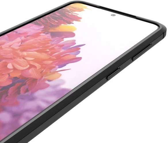 Samsung Galaxy S22 Kılıf Deri Görünümlü Parmak İzi Bırakmaz Niss Silikon - Lacivert
