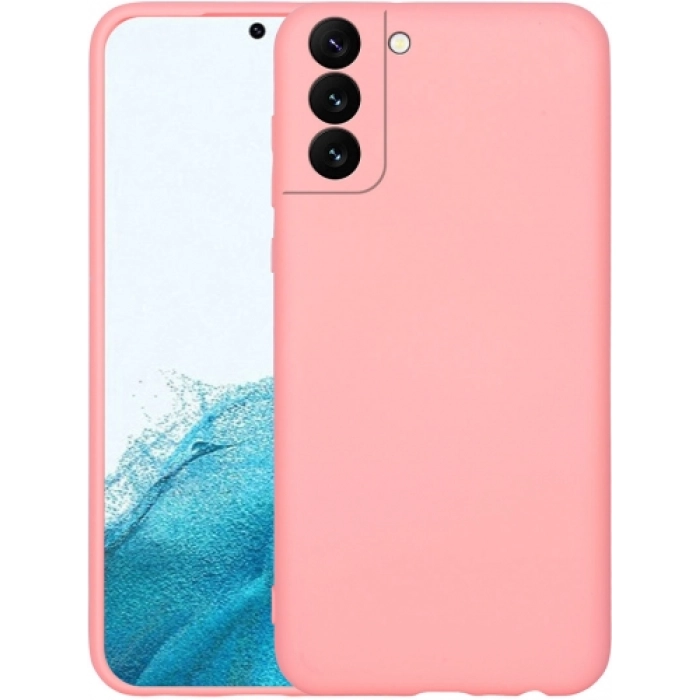 Samsung Galaxy S22 Kılıf İçi Kadife Mat Mara Lansman Silikon Kapak  - Açık Pembe