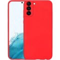 Samsung Galaxy S22 Kılıf İçi Kadife Mat Mara Lansman Silikon Kapak  - Kırmızı