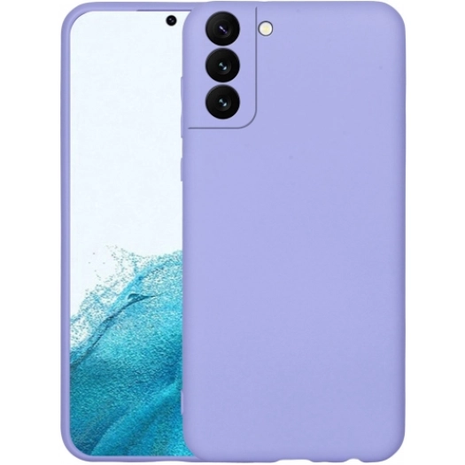 Samsung Galaxy S22 Kılıf İçi Kadife Mat Mara Lansman Silikon Kapak  - Lila