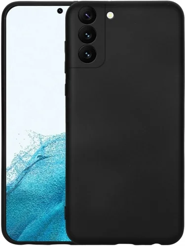 Samsung Galaxy S22 Kılıf İçi Kadife Mat Mara Lansman Silikon Kapak  - Siyah