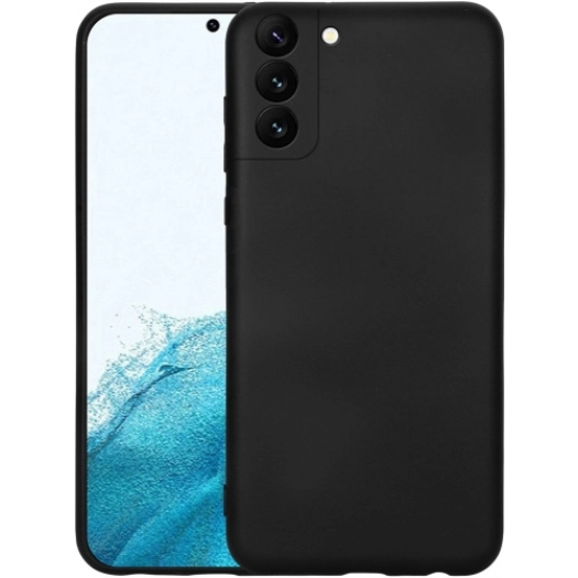 Samsung Galaxy S22 Kılıf İçi Kadife Mat Mara Lansman Silikon Kapak  - Siyah