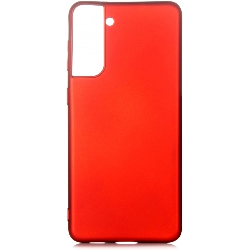 Samsung Galaxy S22 Kılıf İnce Soft Mat Renkli Esnek Silikon Kapak - Kırmızı