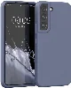 Samsung Galaxy S22 Kılıf İnce Mat Esnek Silikon - Lacivert
