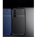 Samsung Galaxy S22 Kılıf Silikon Parmak İzi Bırakmayan Karbon Soft Negro Kapak - Siyah