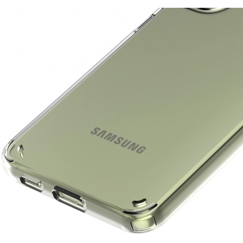 Samsung Galaxy S22 Kılıf Korumalı Kenarları Silikon Arkası Sert Coss Kapak  - Şeffaf