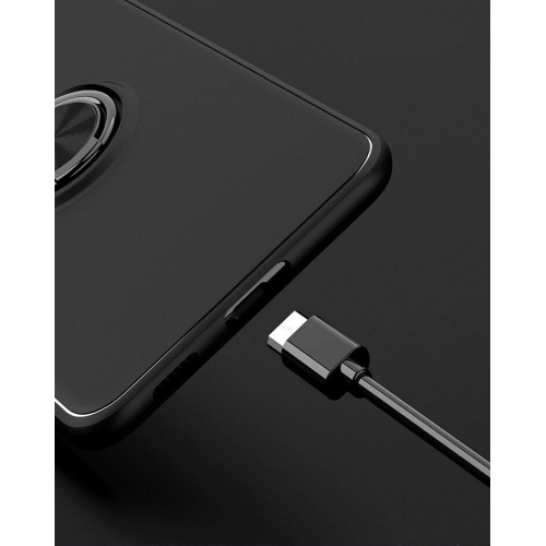 Samsung Galaxy S22 Plus Kılıf Renkli Silikon Yüzüklü Standlı Auto Focus Ravel Kapak - Kırmızı