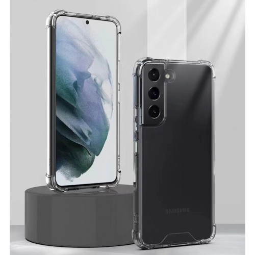 Samsung Galaxy S22 Plus Kılıf Silikon Köşe Korumalı Airbag Darbe Emici Kapak - Şeffaf