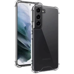 Samsung Galaxy S22 Plus Kılıf Silikon Köşe Korumalı Airbag Darbe Emici Kapak - Şeffaf