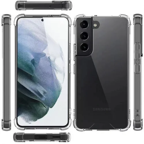 Samsung Galaxy S22 Plus Kılıf Köşe Korumalı Airbag Şeffaf Silikon Anti-Shock