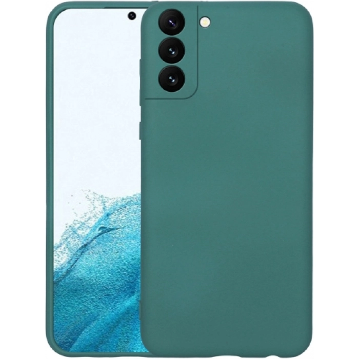 Samsung Galaxy S22 Plus Kılıf İçi Kadife Mat Mara Lansman Silikon Kapak  - Yeşil