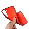 Samsung Galaxy S22 Plus Kılıf İnce Mat Esnek Silikon - Kırmızı