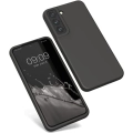 Samsung Galaxy S22 Plus Kılıf İnce Soft Mat Renkli Esnek Silikon Kapak - Siyah