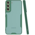 Samsung Galaxy S22 Plus Kılıf Renkli Silikon Kamera Lens Korumalı Şeffaf Parfe Kapak - Yeşil