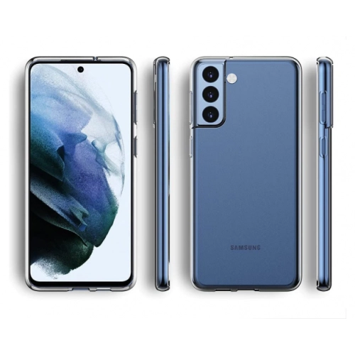 Samsung Galaxy S22 Plus Kılıf Kamera Korumalı Esnek Silikon Kapak - Şeffaf