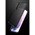 Samsung Galaxy S22 Plus Kılıf Silikon Parmak İzi Bırakmayan Karbon Soft Negro Kapak - Lacivert