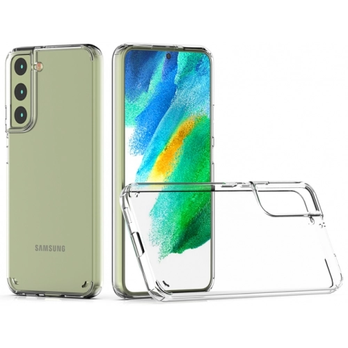 Samsung Galaxy S22 Plus Kılıf Korumalı Kenarları Silikon Arkası Sert Coss Kapak - Şeffaf