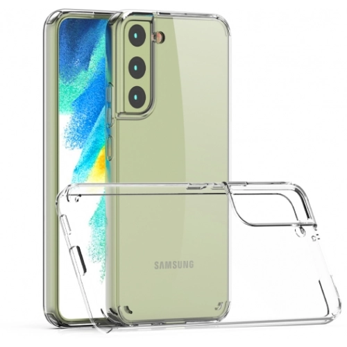 Samsung Galaxy S22 Plus Kılıf Korumalı Kenarları Silikon Arkası Sert Coss Kapak - Şeffaf