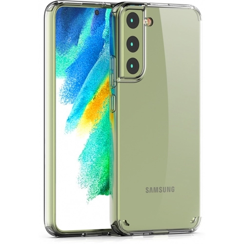 Samsung Galaxy S22 Plus Kılıf Korumalı Kenarları Silikon Arkası Sert Coss Kapak  - Şeffaf