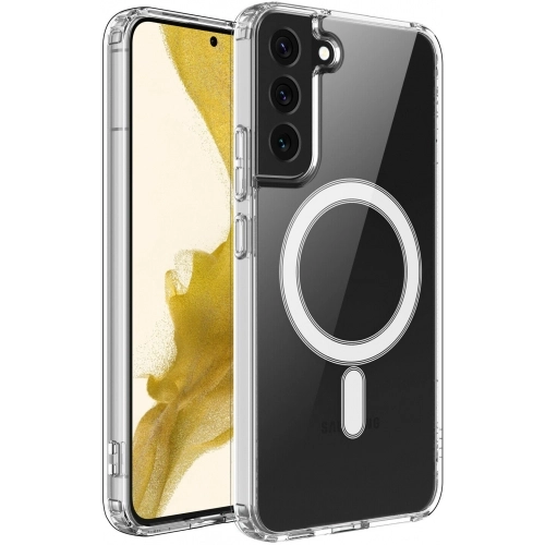 Samsung Galaxy S22 Plus Kılıf Şeffaf Magsafe Wireless Özellikli Kapak