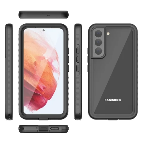 Samsung Galaxy S22 Plus Kılıf Zore 1-1 Su Geçirmez Kılıf - Siyah