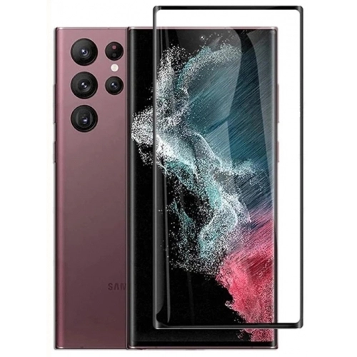 Samsung Galaxy S22 Ultra Esnek Süper Pet Jelatin Ekran Koruyucu - Siyah