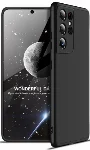Samsung Galaxy S22 Ultra Kılıf 3 Parçalı 360 Tam Korumalı Rubber AYS Kapak - Siyah