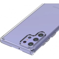 Samsung Galaxy S22 Ultra Kılıf Korumalı Kenarları Silikon Arkası Sert Coss Kapak  - Şeffaf