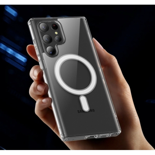 Samsung Galaxy S22 Ultra Kılıf Şeffaf Magsafe Wireless Özellikli Kapak