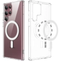 Samsung Galaxy S22 Ultra Kılıf Şeffaf Magsafe Wireless Özellikli Kapak