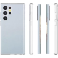 Samsung Galaxy S22 Ultra Kılıf Kamera Korumalı Esnek Silikon Kapak - Şeffaf