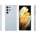 Samsung Galaxy S22 Ultra Kılıf Kamera Korumalı Esnek Silikon Kapak - Şeffaf