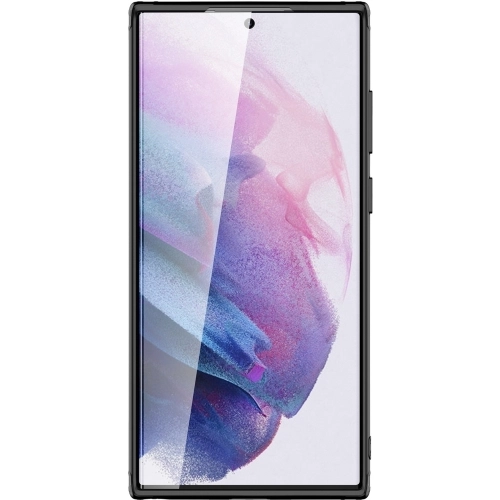 Samsung Galaxy S22 Ultra Kılıf Volks Serisi Kenarları Silikon Arkası Şeffaf Sert Kapak - Siyah