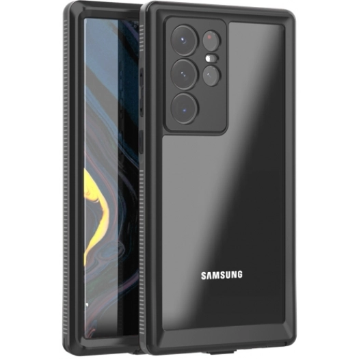 Samsung Galaxy S22 Ultra Kılıf Zore 1-1 Su Geçirmez Kılıf - Siyah