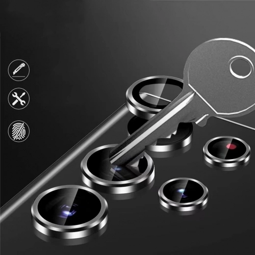 Samsung Galaxy S23 FE Kamera Lens Koruyucu Cam Filmi - Mavi Açık