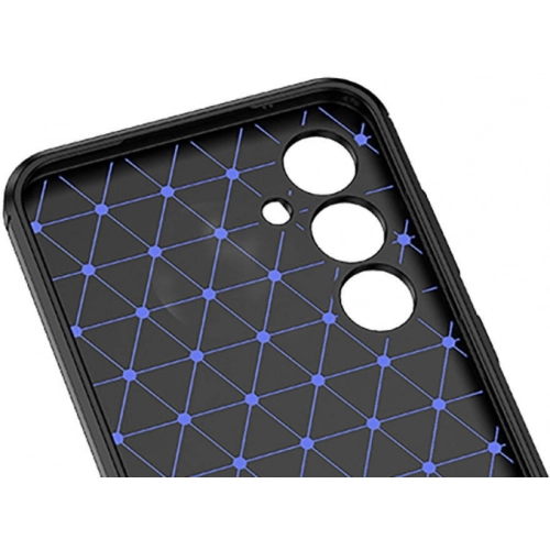 Samsung Galaxy S23 FE Kılıf Deri Görünümlü Lüks Parmak İzi Bırakmaz Niss Silikon Kapak - Siyah