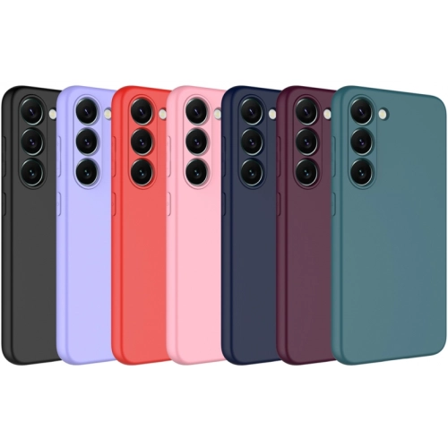 Samsung Galaxy S23 FE Kılıf İçi Kadife Mat Mara Lansman Silikon Kapak - Koyu Yeşil